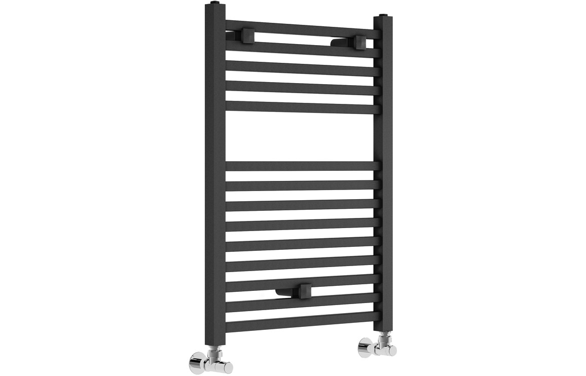 Qubos Square Ladder Radiator (500x690x30mm) - Anthracite