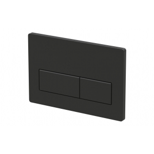 Rectangle Push Button Flushplate - Black