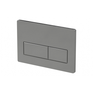 Rectangle Push Button Flushplate - Chrome