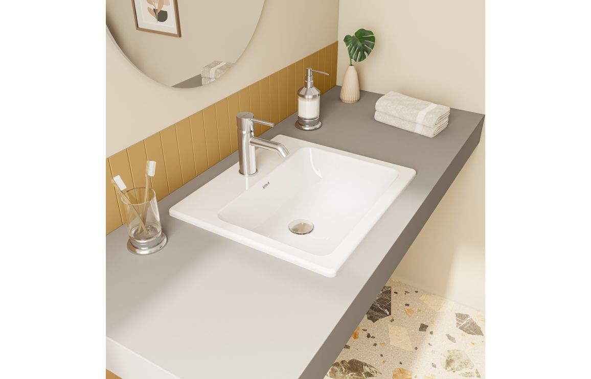 VitrA S20 500x450mm 1TH Countertop/Vessel Washbowl - White VitrA S20 500x450mm 1TH Countertop/Vessel Washbowl - White