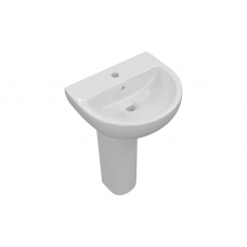 Tuscany 450x400mm 1TH Basin & Full Pedestal