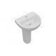 Tuscany 450x400mm 1TH Basin & Full Pedestal