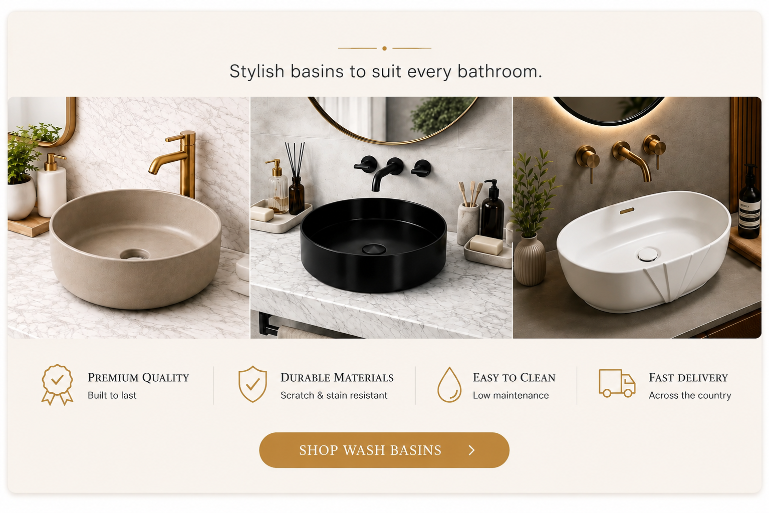 Sit on wash basins