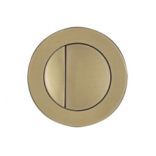ROUND DUAL FLUSH BUTTON IN BRUSHED BRASS