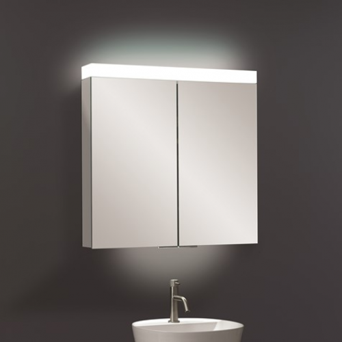 Crosswater Image Illuminated Cabinet 2 Door 700x700