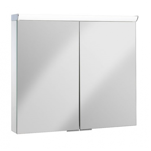 Crosswater Lustro LED 2 Door Mirror Cabinet 800x700