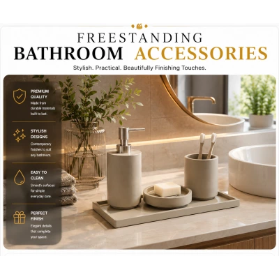 Free-Standing Bathroom Accessories Free-Standing Bathroom Accessories