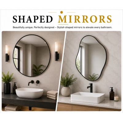 Shaped Bathroom Mirrors Shaped Bathroom Mirrors
