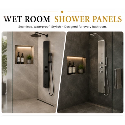 8mm Wetroom Glass Shower Panels