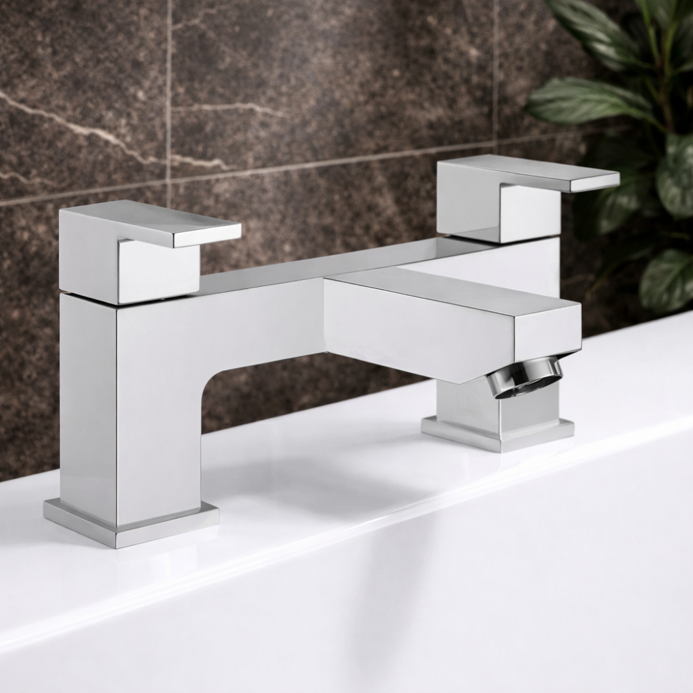 Ponza Range of Bathroom Taps & Mixers DITB2242 Ponza Bath Filler - Chrome Bathroom Taps