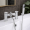 Nancy Bath/Shower Mixer & Bracket - Chrome Bathroom Taps