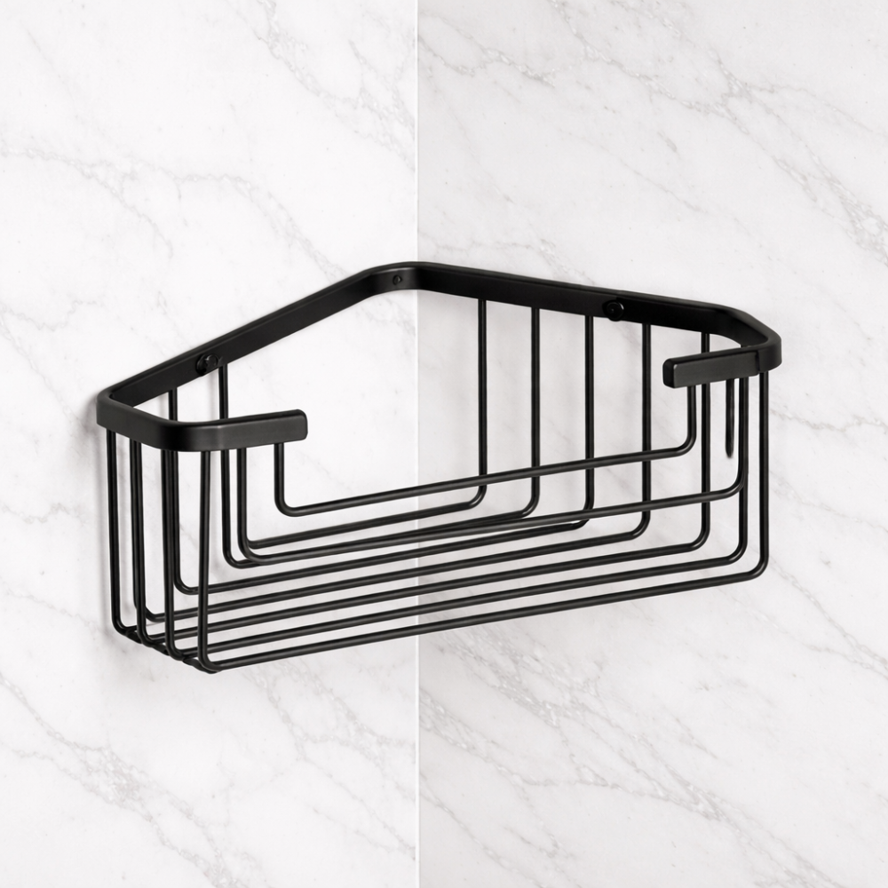 Origins Living Gedy Deep Corner Basket - Black 2483-14