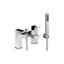 Abode Fervour Deck Mounted Bath Shower Mixer - Chrome Bathroom Taps