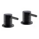 Abode Harmonie Round Bath Filler Panel Valves (Pair) - Matt Black