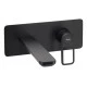Abode Levarto Wall Mounted Basin/Bath Mixer - Matt Black