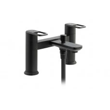 Abode Levarto Deck Mounted Bath Shower Mixer - Matt Black