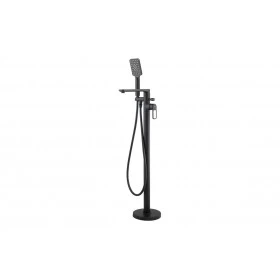 Abode Levarto Floor Standing Bath Shower Mixer - Matt Black
