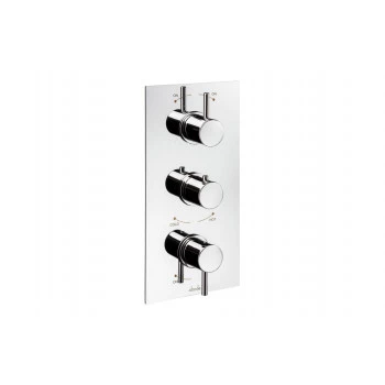 Abode Harmonie Concealed Shower (3 Exit) - Chrome Bathroom Taps
