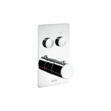 Abode Uno Concealed Push Button Shower (2 Exit) - Chrome