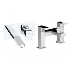 Abode Fervour Pack Offer 5 (Wall Mounted Basin Mixer & Bath Filler) - Chrome