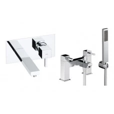 Abode Zeal Pack Offer 6 (Wall Mounted Basin Mixer & Bath/Shower Mixer) - Chrome