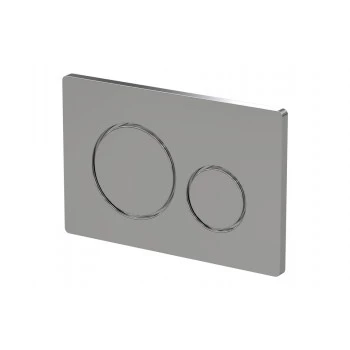 Round Push Button Flushplate - Chrome
