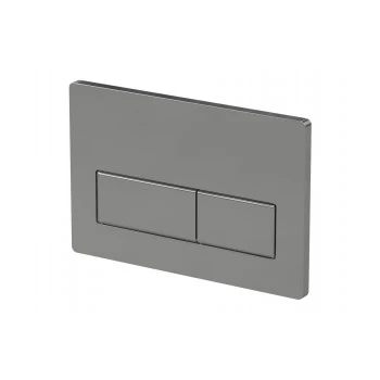 Rectangle Push Button Flushplate - Chrome