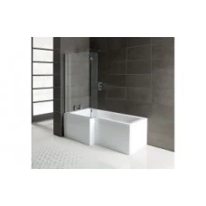 L-Shape 1700x700-850x410mm 0TH Shower Bath  Panel & Screen (LH)