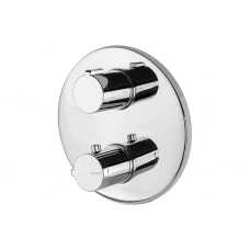 Vema Round Two Outlet Thermostatic Mixer Valve