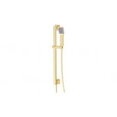 Cosmic Square Riser Rail Kit w/Elbow & Handset - Brushed Brass