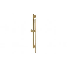 Vema Tiber Riser  Handset & Hose Set - Brushed Brass