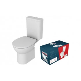 Close Coupled Rimless WC & Soft Close Seat