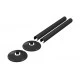 180x18mm Radiator Pipe Sleeves - Black