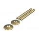 180x18mm Radiator Pipe Sleeves - Brushed Brass
