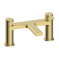Evola Bath Filler - Brushed Brass Bathroom Taps
