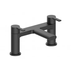 Evola Bath Filler - Matt Black Bathroom Taps