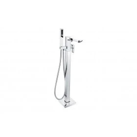 Berio Floor Standing Bath/Shower Mixer - Chrome Bathroom Taps Bathroom Taps