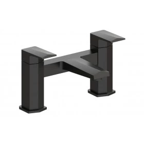 Roda Bath Filler - Matt Black Bathroom Taps