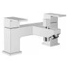 Ponza Bath/Shower Mixer & Bracket - Chrome
