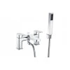 Adria Bath/Shower Mixer & Bracket - Chrome Bathroom Taps - Ebzone