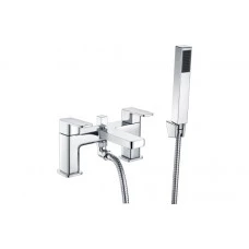 Adria Bath/Shower Mixer & Bracket - Chrome Bathroom Taps
