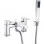 Adria Bath/Shower Mixer & Bracket - Chrome Bathroom Taps