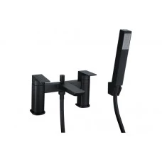Berio Bath/Shower Mixer - Matt Black Bathroom Taps