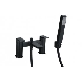 Berio Bath/Shower Mixer - Matt Black Bathroom Taps