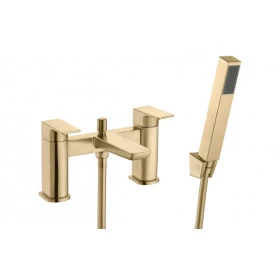 Berio Bath/Shower Mixer - Brushed Brass Bathroom Taps