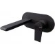 Vema Timea Wall Mounted Basin Mixer - Matt Black
