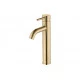 Pescara Tall Basin Mixer - Brushed Brass