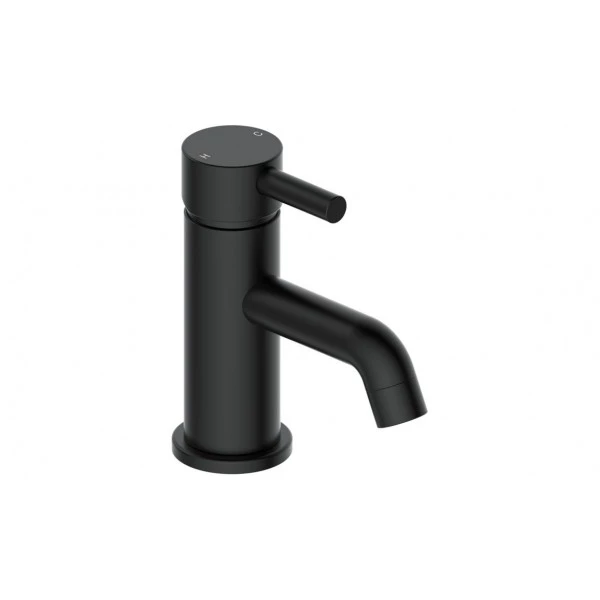 Pescara Cloakroom Basin Mixer & Waste - Matt Black