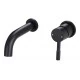 Pescara 155mm Wall Mounted Basin Mixer - Matt Black