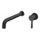 Pescara 220mm Wall Mounted Basin Mixer - Matt Black